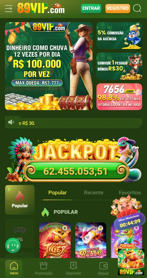 89vip.com: Aplicativo Aproveite o melhor do cassino em seu celular